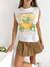 Musculosa algodón sisa cavada Florida naranja flosak en internet