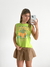 Musculosa algodón sisa cavada Florida naranja flosak - tienda online