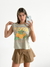 Musculosa algodón sisa cavada Florida naranja flosak
