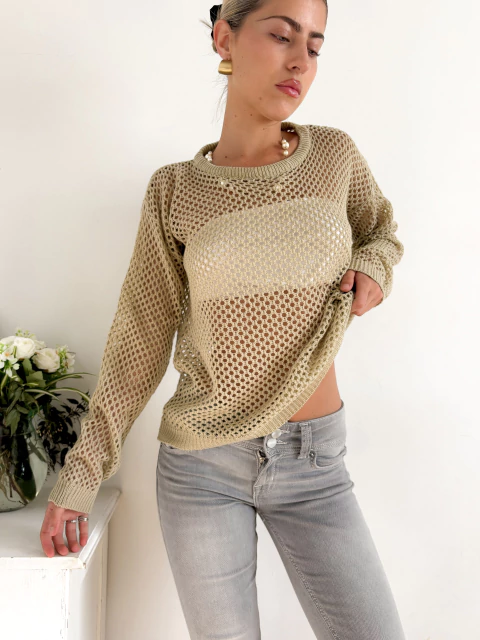 Sweater calado liviano Grecia - comprar online