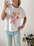 Remera amplia manga rebatible Hojatlan - tienda online