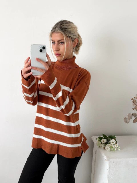 Polera bremer rayada larga Jensen - comprar online