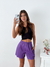 Short cuerina bolsillos invisibles y terminacion al corte Kamala