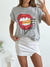 Remera amplia manga rebatible LipsLove - comprar online