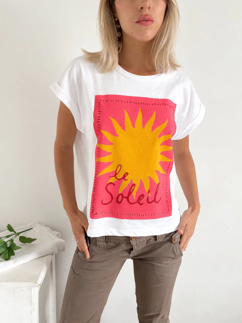 Remera amplia manga rebatible Le soleil atlsol - comprar online