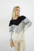 Sweater combinado diseño en V Lenna - tienda online