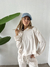 Buzo lanilla morley crop ancho con capucha Lippman - comprar online
