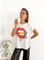 Remera amplia manga rebatible LipsLove