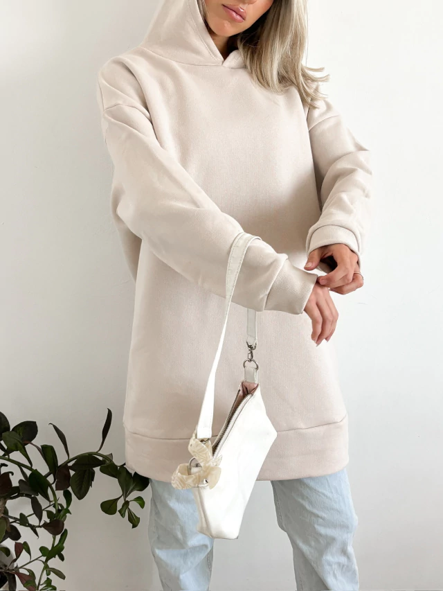 Buzo oversize frizado premium con ribb y capucha Mazatlan