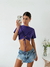 Crop top jersey con frunce en delantero y tiras para atar Nairobi en internet