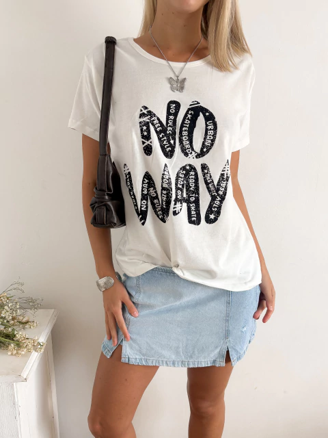 Remera algodon No Way kapno - comprar online