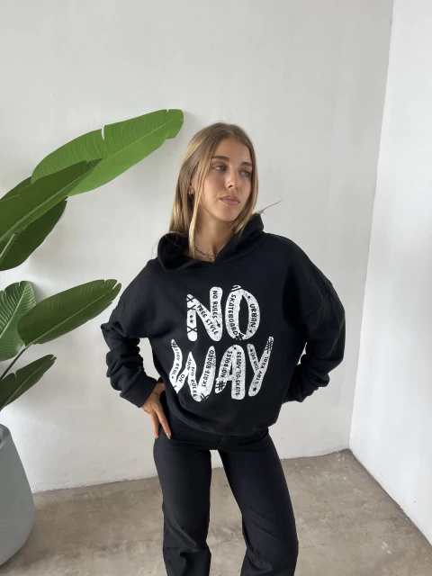 Buzo rustico premium corto con capucha No Way - comprar online