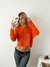 Sweater oversize con trenzas en frente y mangas Oregon - comprar online