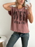 Remera amplia manga rebatible Overthinking en internet