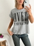 Remera amplia manga rebatible Overthinking