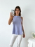 Musculosa algodón con terminación redondeada Pierre - comprar online