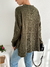 Sweater amplio con trenzas y lineas en pecho Portugal - tienda online