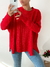 Sweater amplio con trenzas y lineas en pecho Portugal - comprar online