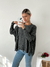 Sweater amplio con trenzas y lineas en pecho Portugal - BENKA