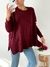 Sweater amplio con trenzas y lineas en pecho Portugal - comprar online