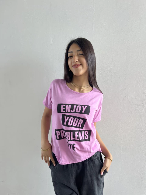 Imagen de Remera algodón Problems Bye kapbye