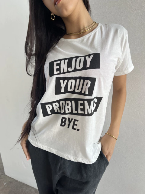 Remera algodón Problems Bye kapbye