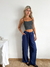 Pantalon ancho lino spandex cintura elastizada Quentin