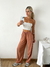 Pantalon ancho lino spandex cintura elastizada Quentin - comprar online
