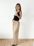 Pantalon ancho lino spandex cintura elastizada Quentin - comprar online