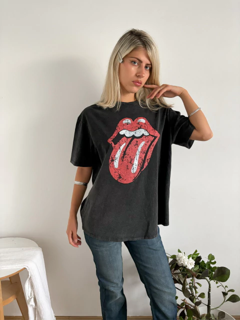 Remeron oversize gastado Rolling lengua gastada - comprar online
