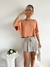 Remera modal viscosa amplia crop con puño rebatido Safin