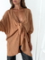 Blusa Kimono oversize lino spandex para anudar Sahara - tienda online