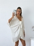 Blusa Kimono oversize lino spandex para anudar Sahara