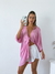 Imagen de Blusa Kimono oversize lino spandex para anudar Sahara