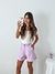 Short crepe sastrero evase con pinzas Shannon - tienda online