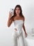 Top modal viscosa strapless picos asimetricos y frunce Sharapova en internet
