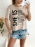 Remera algodón ancha She Is - comprar online