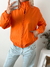 Campera bengalina holgada cuello alto y bolsillo ojal Shirak