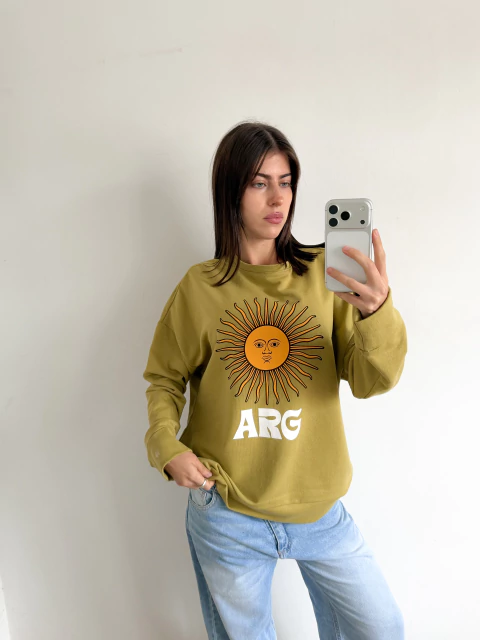Buzo rustico estampado SolArg - comprar online