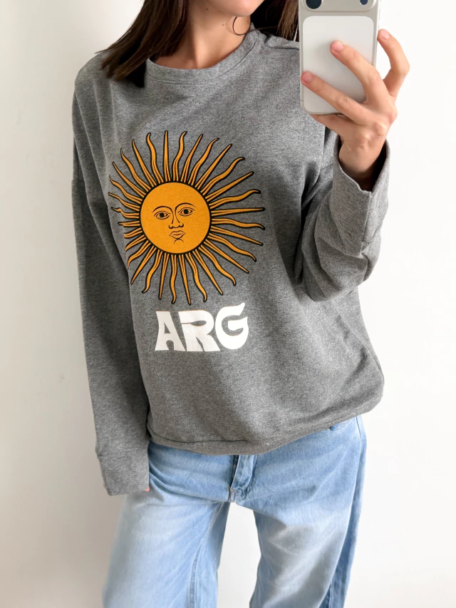 Buzo rustico estampado SolArg — imagen 4