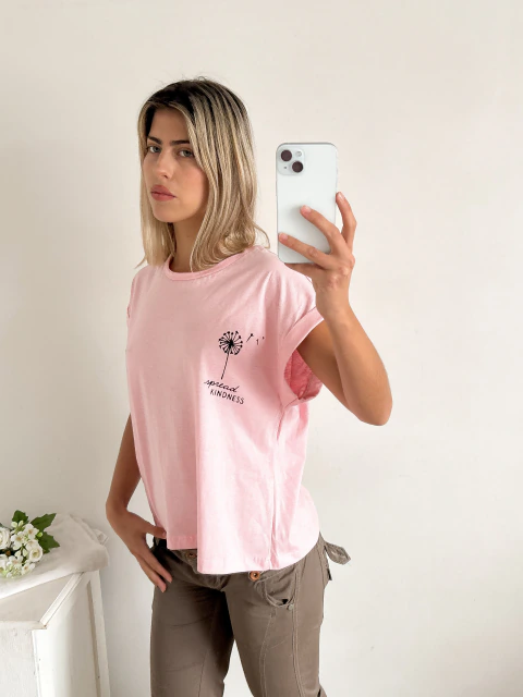 Remera amplia manga rebatible Spread - comprar online