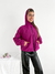 Campera parachute con capucha, recorte curvos y cintura ajustable Spritz