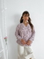 Sweater oversize escote en V y trenzas Silvie - BENKA