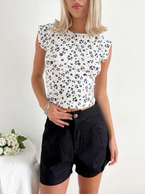 Remera modal soft print manga corta estilo japones y escote bote Tarrasa - comprar online