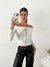 Remera morley brush escote bote con cuello rebatido y cierre Gelatto - comprar online