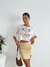 Remera algodón manga oversize ancha al corte Tennis