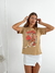 Remera algodón tigre flores
