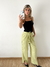 Pantalon fibrana recto con lazo incorporado y tajo en botamanga Willander en internet
