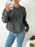 Sweater cuello redondo punto perle rombo en pecho Wolfgang - tienda online