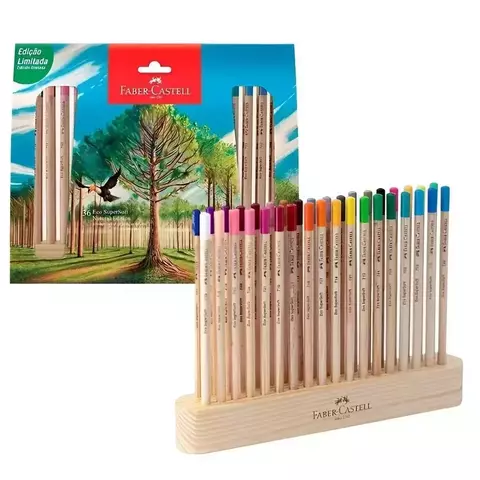 LAPIZ COLOR FABER ECO SUPERSOFT X 36 MAS BASE DE MADERA